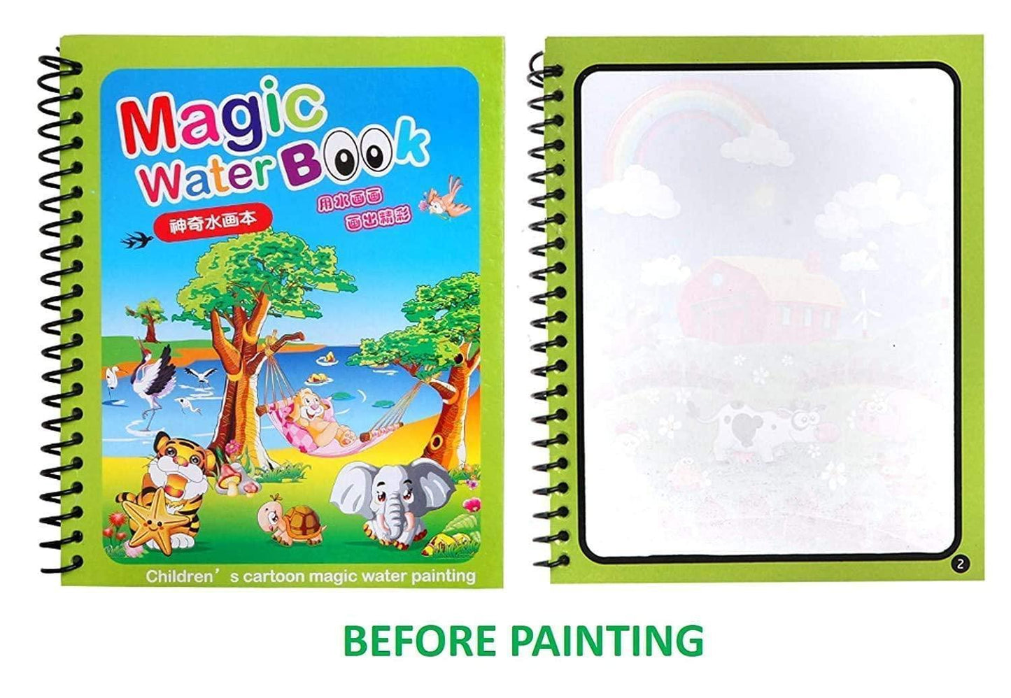 Luno Reusable Magic Color Book (Multi Color ,Pack of 4)